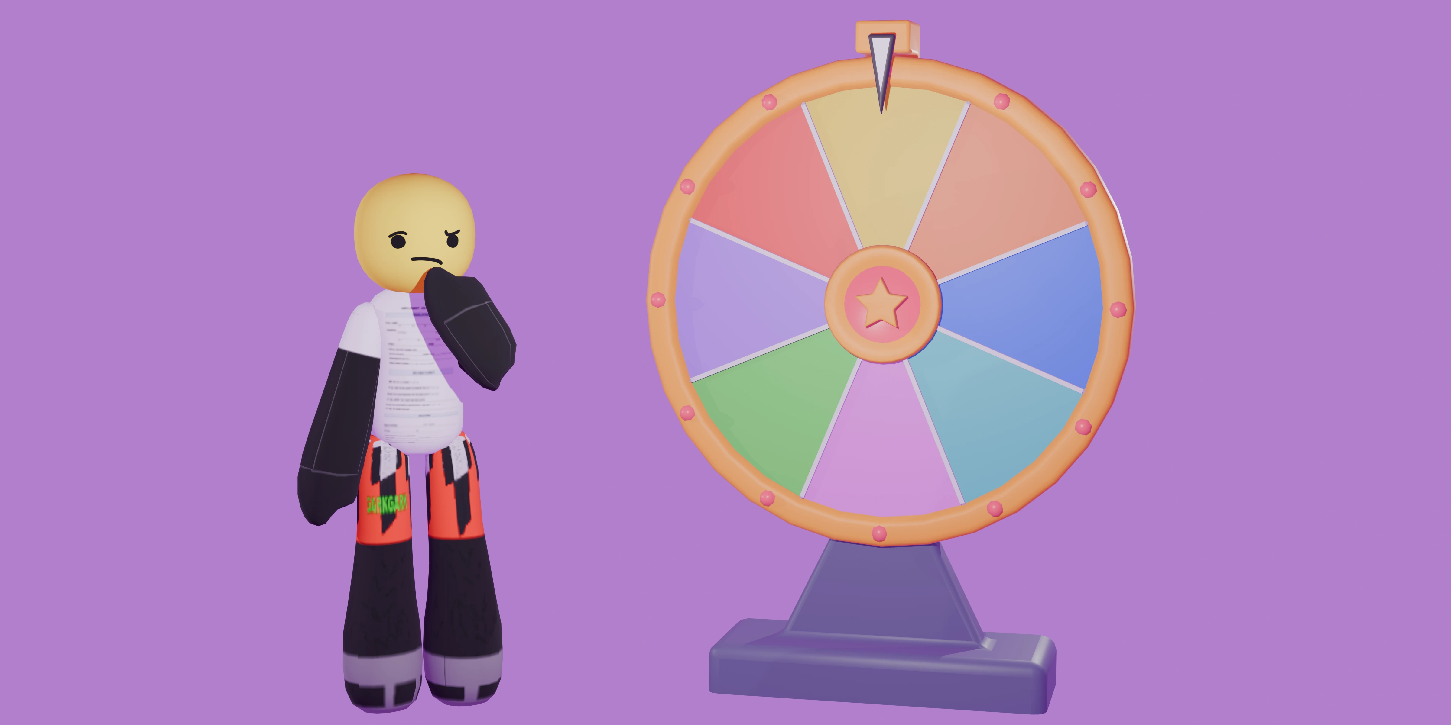 Gark Pauly next to Prize Wheel (v2)